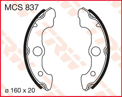 TRW BRAKE SHOES STANDARD MCS837