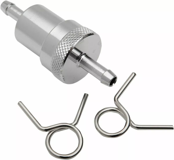 EMGO FUEL FILTER 1/4 CHROME 14-34461