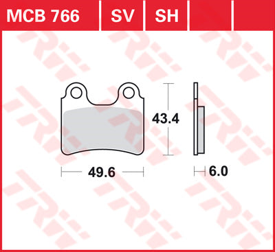 TRW BRAKE PAD TRW MCB766 MCB766