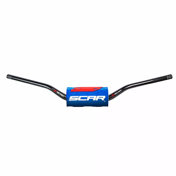 SCAR HANDLEBAR O2 LOW BK/BL PAD S9142BL