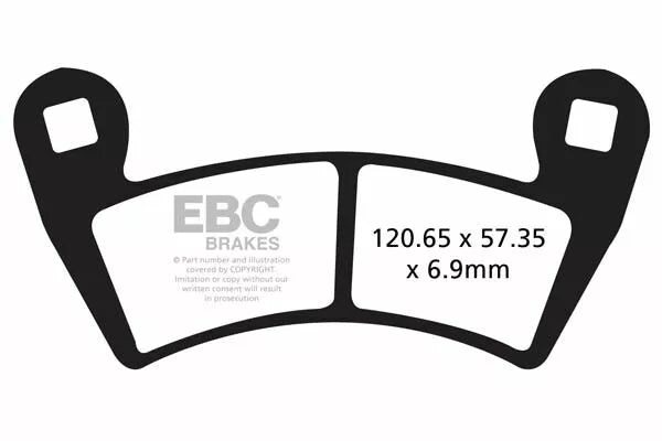 EBC BRAKE PAD CARBON TT DIRT FA452TT