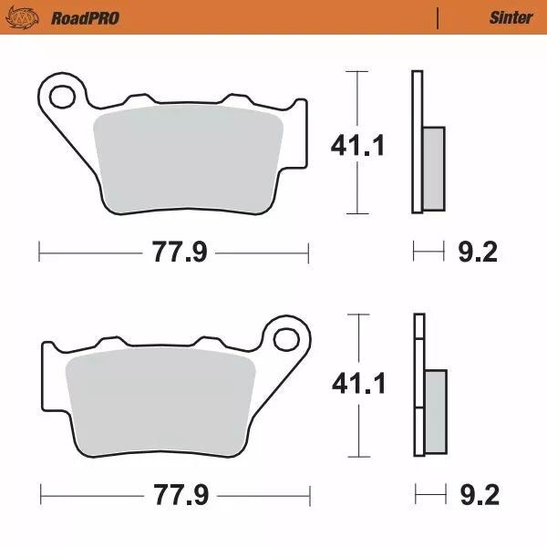 MOTO-MASTER BRAKE PAD SINTER REAR 403402