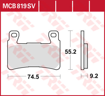 TRW Brake Pad MCB819SV MCB819SV
