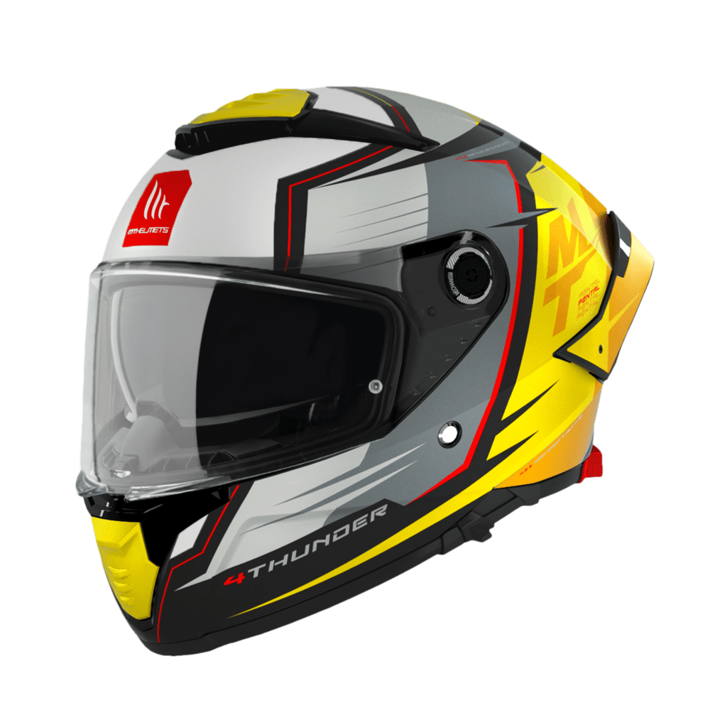 Mt Helmets Integral MC Helmet Thunder 4 Sv Pental Pearl Gul