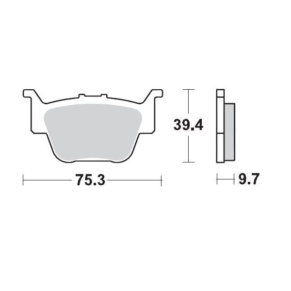 MOTO-MASTER BRAKE PAD RACING 095111