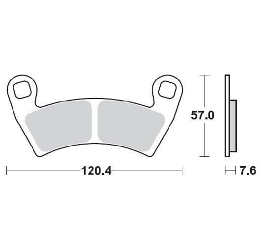 MOTO-MASTER BRAKE PAD NITRO 098221