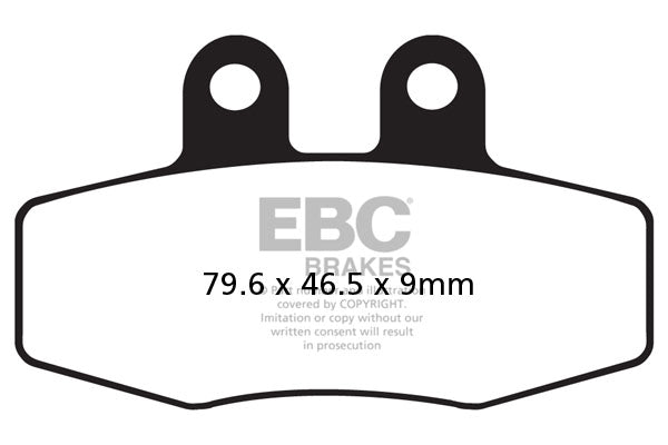 EBC BRAKE PAD FA SER ORGANIC FA132