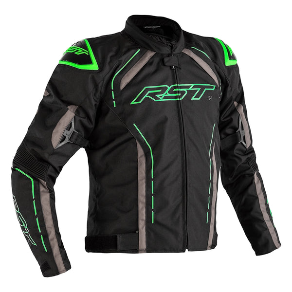 RST S-1 Jacket Textile Black/Gray/Neon Green Size XXL 102559NEO-48