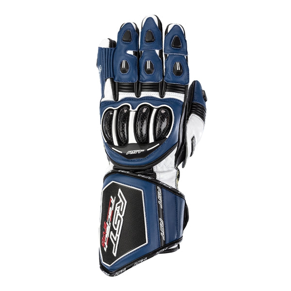 RST TRACTECH EVO 4 LEATHER GLOVES - BLUE/WHITE/BLACK SIZE XXL 102666BLU -12