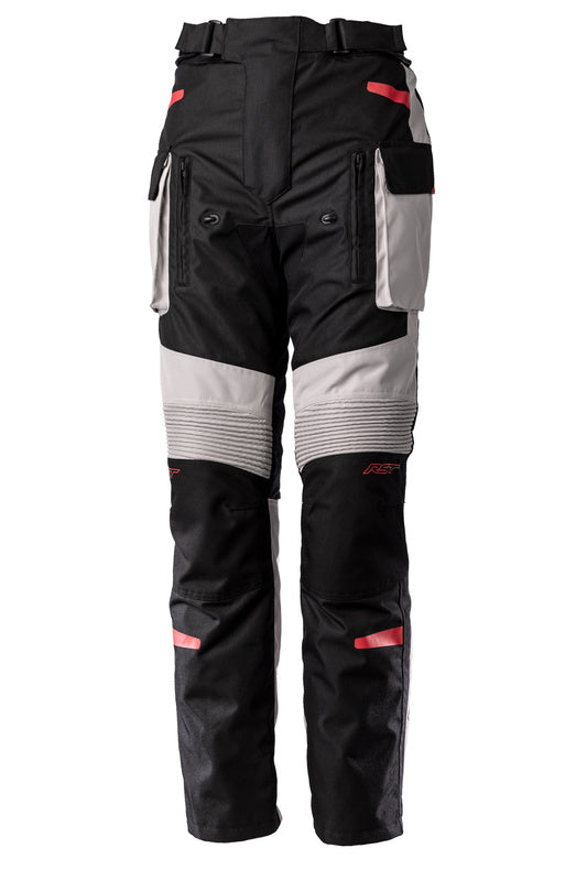 RST Endurance CE Textile Pants - Black/Silver/Red Size 4XL Short Leg 103027RED-42