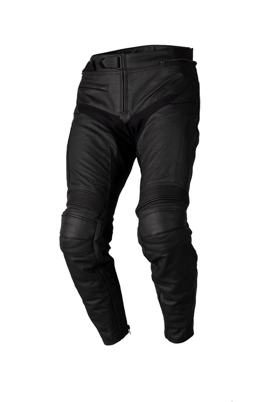 RST Tour 1 CE Leather Pants - Black/Black Size XL Short Leg 103024BLK-36