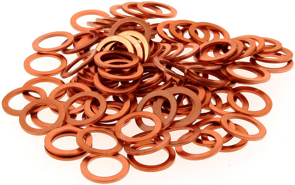 BIHR 14x20x1,5mm Copper Washers 100 piecesR140200GC/100