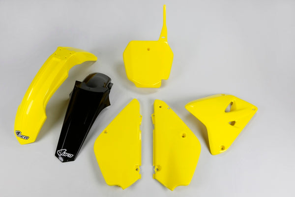 UFO Restyled Plastic Kit OEM Color (2016) Yellow/Black Suzuki RM85 SUKIT405K@999D