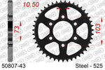 AFAM Steel Standard Rear Sprocket 50807 - 525