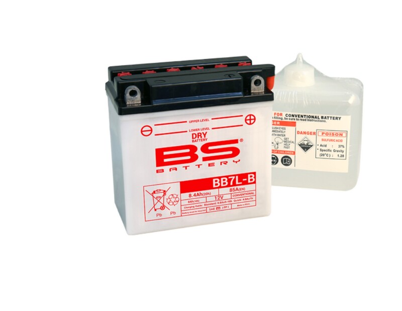 BS Battery Högpresterande Batteri med Syrapaket - BB7L-B2