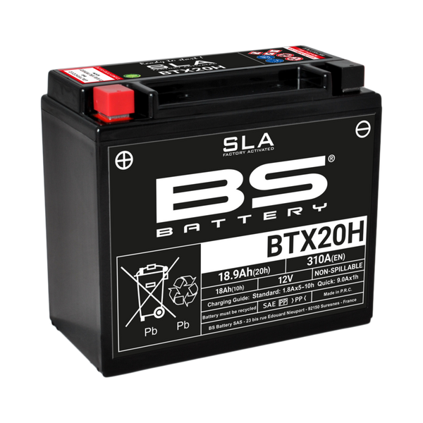 BS Battery SLA Batteri Underhållsfritt Fabrikaktiverat - BTX20H