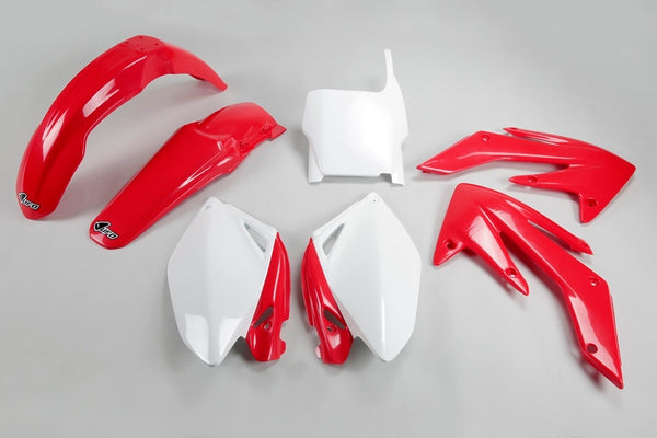 UFO Plastic Kit OEM Color Red/White Honda CRF250R HOKIT105@999
