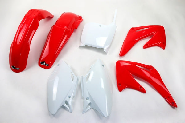 UFO Plastic Kit OEM Color Red/White Honda CRF250R/450R HOKIT106@999