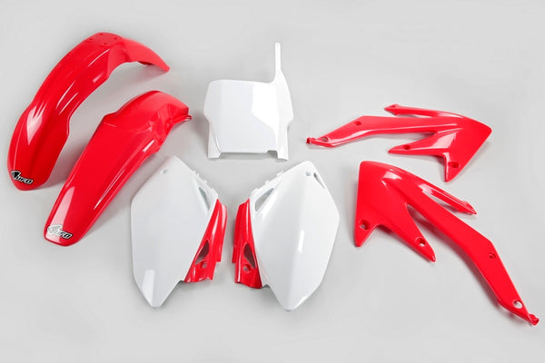 UFO Plastic Kit OEM Color Red/White Honda CRF450R HOKIT108@999