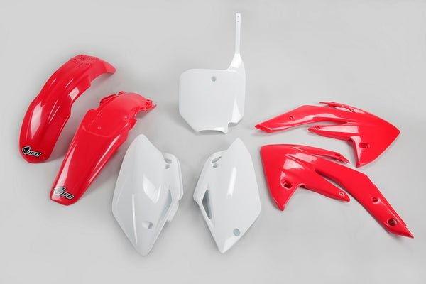 UFO Plastic Kit OEM Color Red/White Honda CRF150R/150F HOKIT111@999