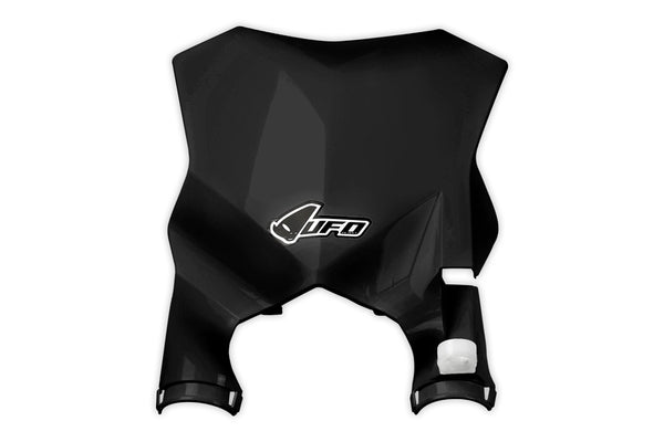 UFO Stadium Front Number Plate Black Kawasaki KX250F/450F KA04746#001