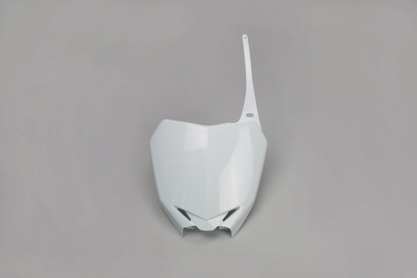 UFO Front Number Plate White Suzuki RM-Z250/450 SU04919#041