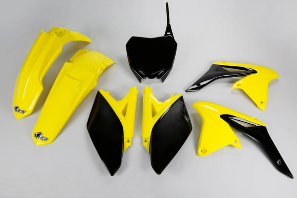 UFO Plastic Kit OEM Color Yellow/Black Suzuki RM-Z250 SUKIT413@999