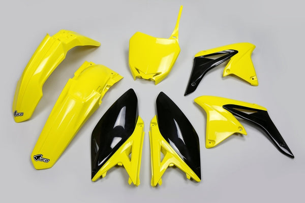 UFO Plastic Kit OEM Color (2017) Yellow/Black Suzuki RM-Z250 SUKIT416@999K