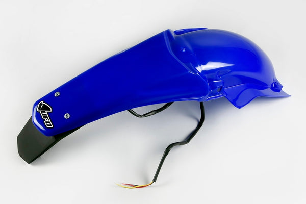 UFO REAR Fender + Licence Plate Holder /W Light Reflex Blue Yamaha WR450F /250F YA03891#089