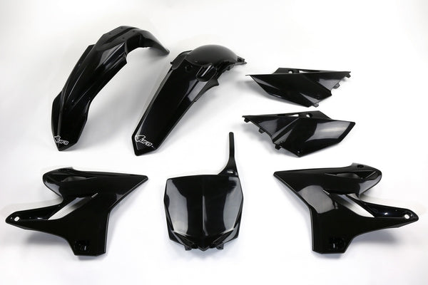 UFO Plastic Kit Black Yamaha YZ125/250 YAKIT319@001