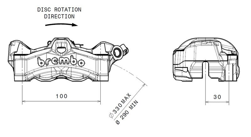 BREMBO Stylema Front Left Brake Caliper Natural 920.D020.94