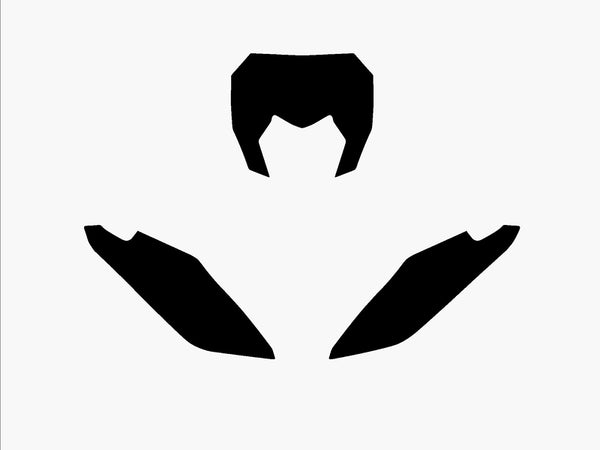 BLACKBIRD Plate Stickers Black Fantic XX 3F00/000006