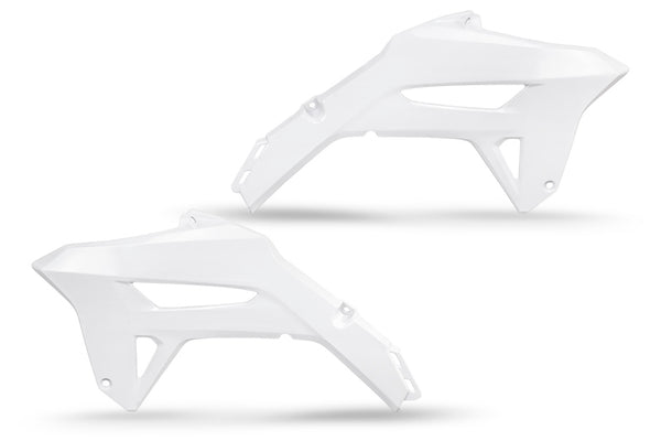 UFO Radiator Covers White Honda CRF450R HO05605#041