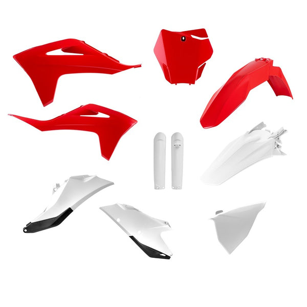 POLISPORT Plastic Kit - Red/White 91118
