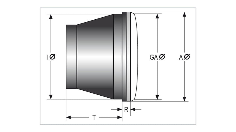 Highsider 7" LED Head Light Insert Type8 226-002