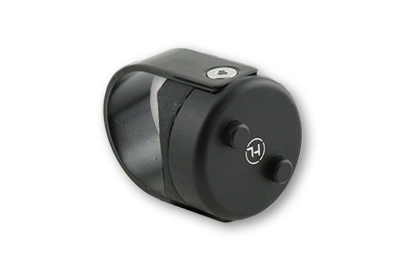 Highsider CNC Push Button Classic, Black, 7/8 And 1" Handlebars 240-072