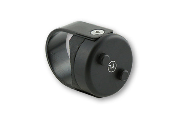 Highsider CNC Push Button Classic, Black, 7/8 And 1" Handlebars 240-072 