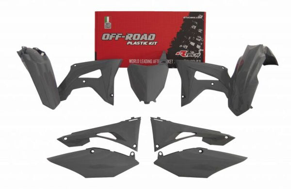 RACETECH Revolution Plastic Kit - Quantum Grey Honda CRF R-KITCRF-GR0-522