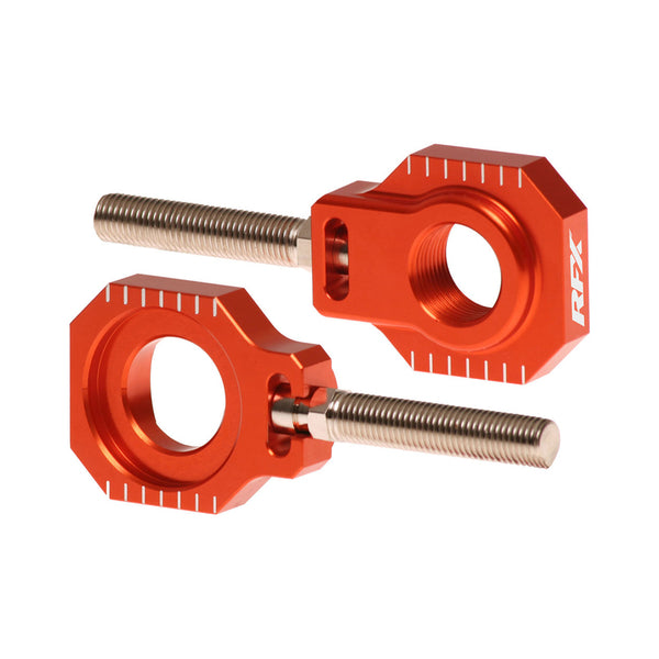RFX Pro 2 Rear Axle Adjuster Blocks - Orange FXAB5030099OR