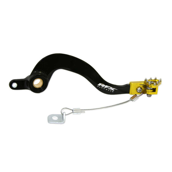 RFX Pro FT Rear Brake Lever (Black/Yellow) - Suzuki RMZ250 FXRB3010099YL