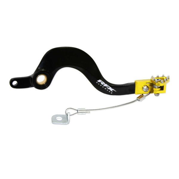 RFX Pro FT Rear Brake Lever (Black/Yellow) - Suzuki RMZ250/450 FXRB3020099YL