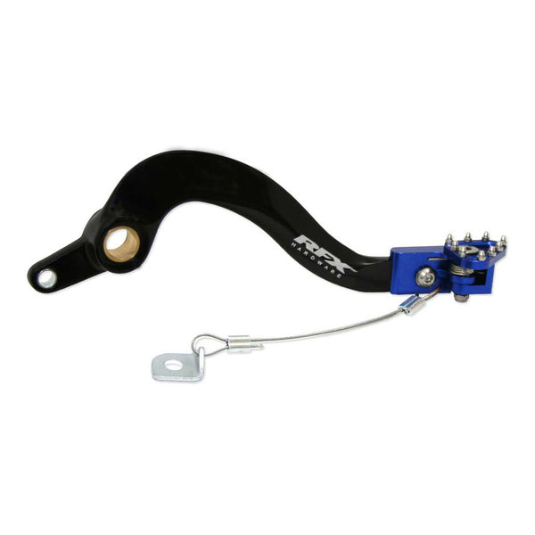 RFX Pro FT Rear Brake Lever (Black/Blue) - Yamaha YZF/WRF 450 FXRB4020099BU