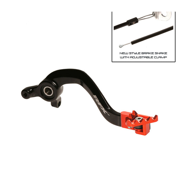 RFX Pro FT Rear Brake Lever (Black/Orange) - KTM SX65 FXRB5030099OR