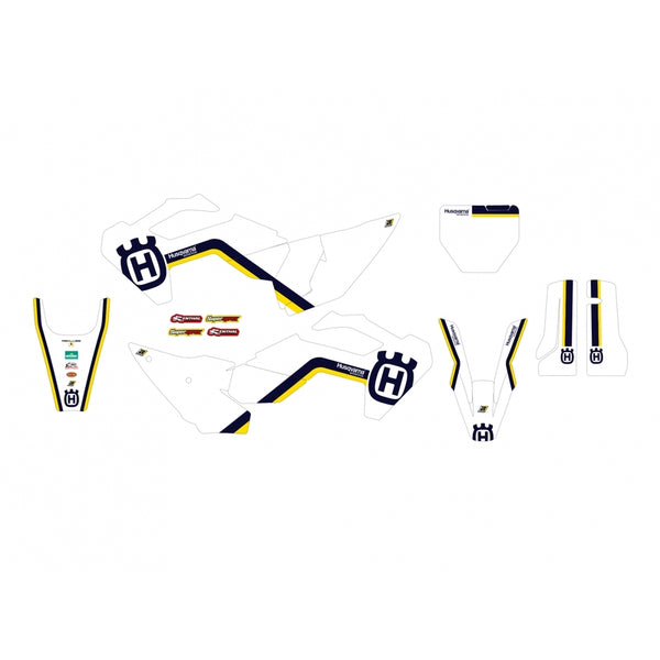 BLACKBIRD Retro Stickers Kit - Husqvarna FC/TC 2616AA