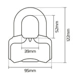 Oxford Nemesis Skivbromslås – 16mm