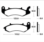 Tecnium Scooter Organiska Bromsbelägg - ME468