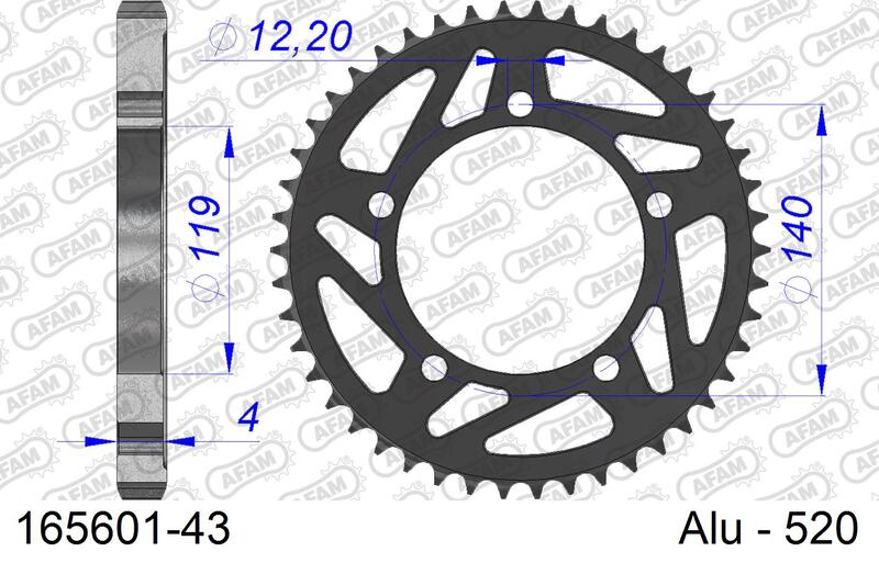 AFAM Aluminium Bakdrev 165601 – 520