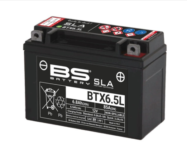 BS Battery SLA Battery Maintenance Free Factory Activated - BTX6.5L 