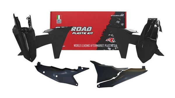 RACETECH Plastkit med Vänster Luftburkspanel – Svart R-KITKTM-NR0-524