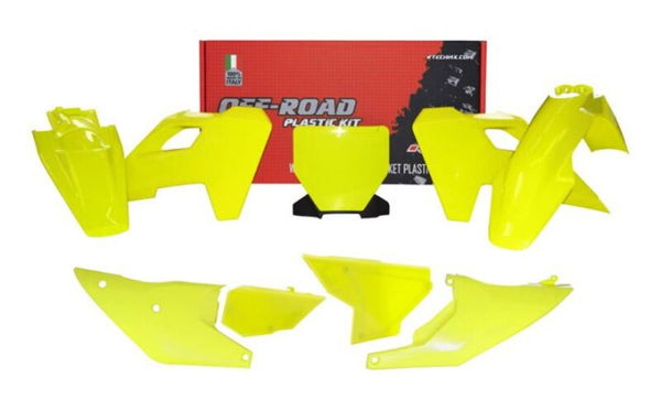 RACETECH Plastkit 7 delar – Gul till Husqvarna (R-KITHSQ-GQ0-523)